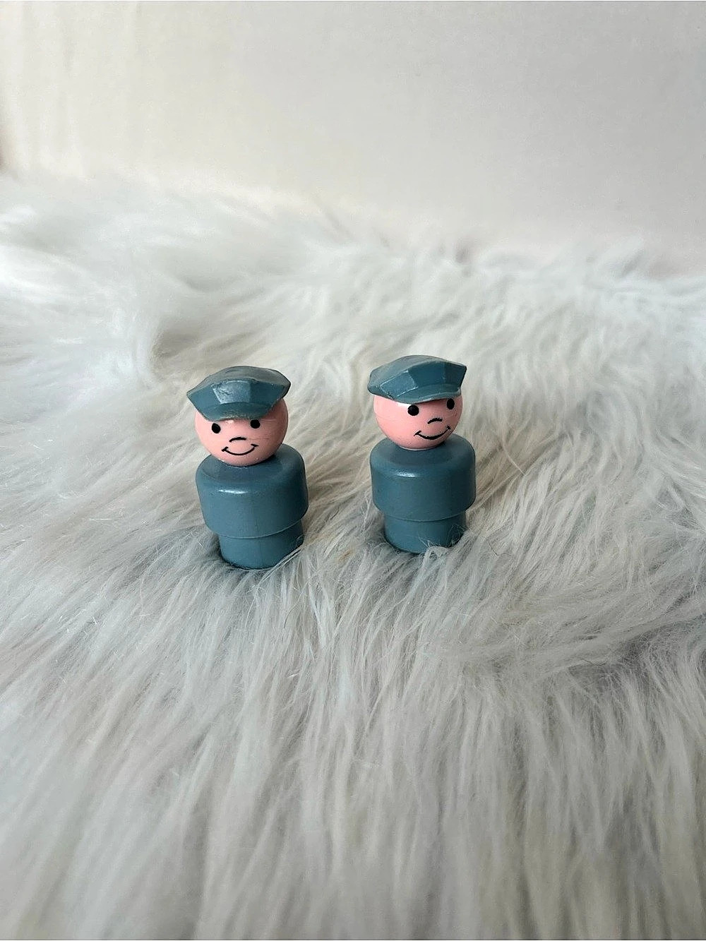 Fisher-Price Vintage Fisher-Price Little People Grey cap Figures